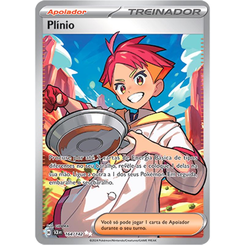 Carta Pokémon - Plínio 164/142 - Coroa Estelar - Copag - Deck de